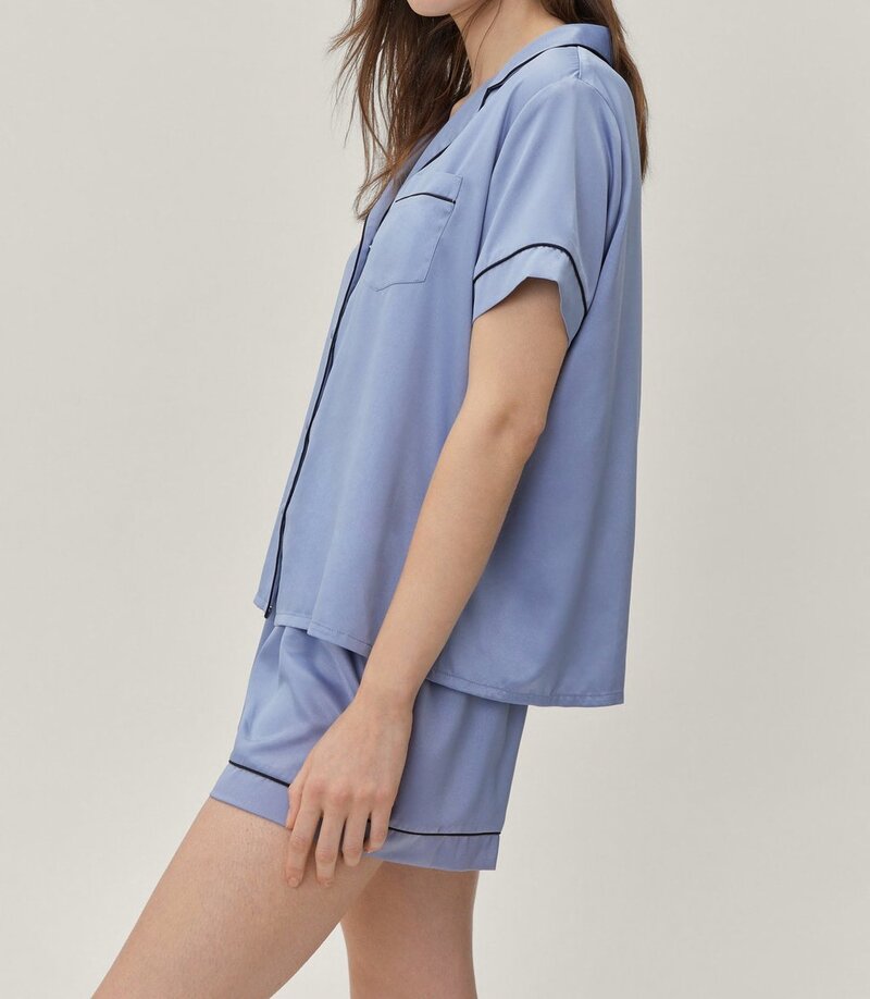 Blue Nightsuit with Shorts