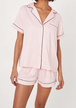 Load image into Gallery viewer, Pink Nightsuit w Shorts

