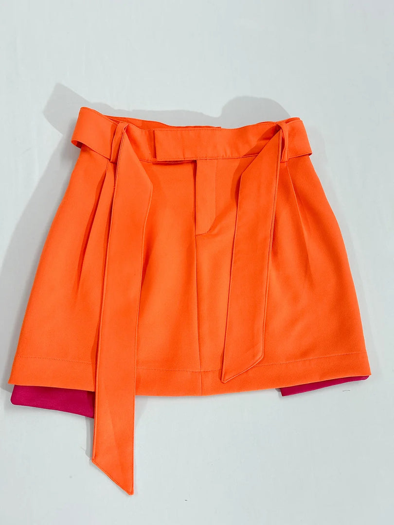 Orange Rugged Skirt